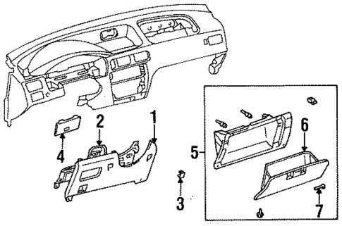Instrument Panel for 1998 Toyota Tercel #1