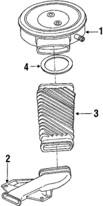 14090081 - Air &amp; Fuel Delivery: Air Cleaner Mounting Gasket for Buick: Skyhawk | Chevrolet: Beretta, Cavalier, Corsica | Oldsmobile: Firenza Image