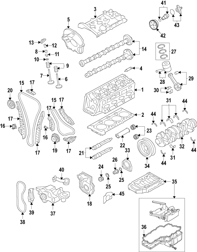 WHT001905 - Engine: Shaft Seals for Audi Image