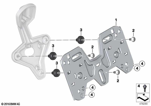 Rear Wheel Cover, License Plate Bracket for 2026 BMW-Motorrad K 1600 GT #2
