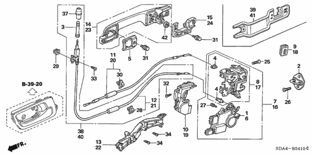 Rear Door Locks for 2006 Honda Accord #0