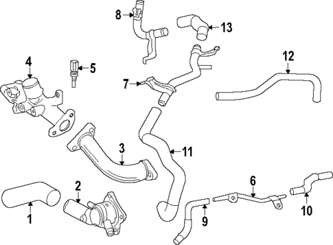Hoses & Lines for 2024 Lexus GX550 #1