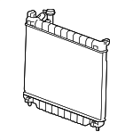 21506 - Cooling System: ACDelcoâ„¢ Radiator Assembly for Buick: Rainier | Chevrolet: Trailblazer, Trailblazer EXT | GMC: Envoy, Envoy XL, Envoy XUV Image