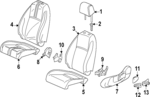 815313A0A01ZA - : Cushion Cover for Honda: CR-V Image