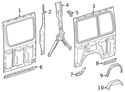 Inner Structure & Rails for 2018 Mercedes-Benz Sprinter 2500 #2