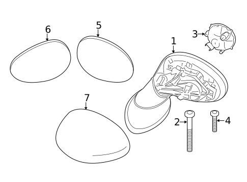 Mirrors for 2016 Mini Cooper Paceman #0