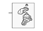 50820S10A01 - Engine: Side Mount for Honda: CR-V Image
