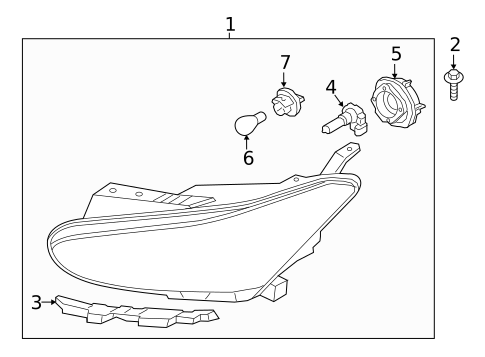 Headlamp Components for 2021 Hyundai Veloster N #1