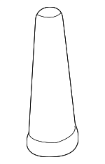 PAF008713 - Body: Header Trim Grommet for Porsche: 718 Boxster, 718 Cayman, 718 Spyder, 911, Boxster, Cayman, Macan, Panamera, Taycan Image