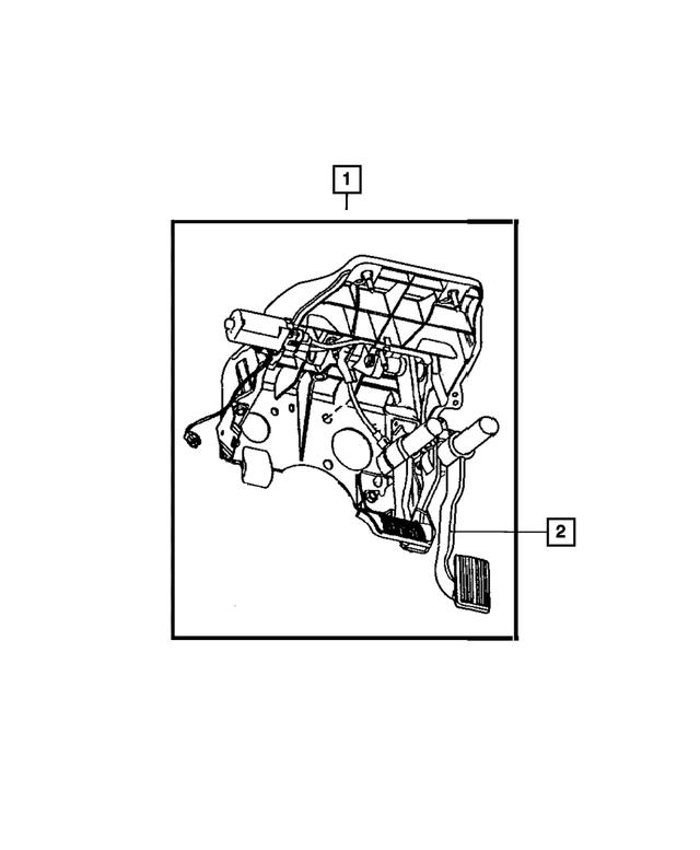 « 55398038AA – Service Brakes : Réglable Ensemble De Pedale pour Mopar Image »