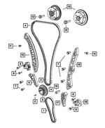 4884587AB - 2.4L Gas; Engine: Crankshaft Sprocket for Mopar Image