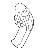 9133172 - Body: Release Handle for Volvo: 240, 244, 245, 740, 760, 850, 940, C70, S70, V70 Image