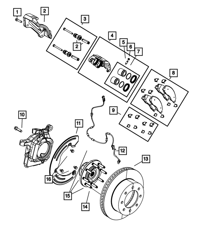 R8049150AD - Brakes: Disc Brake Caliper Assembly, Remanufactured, Right for Mopar Image