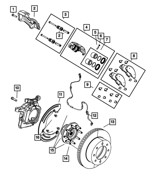 Front Brakes for 2010 Dodge Ram 2500 #0