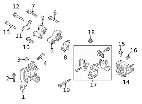 Engine & Trans Mounting for 2014 Mazda CX-5 #2