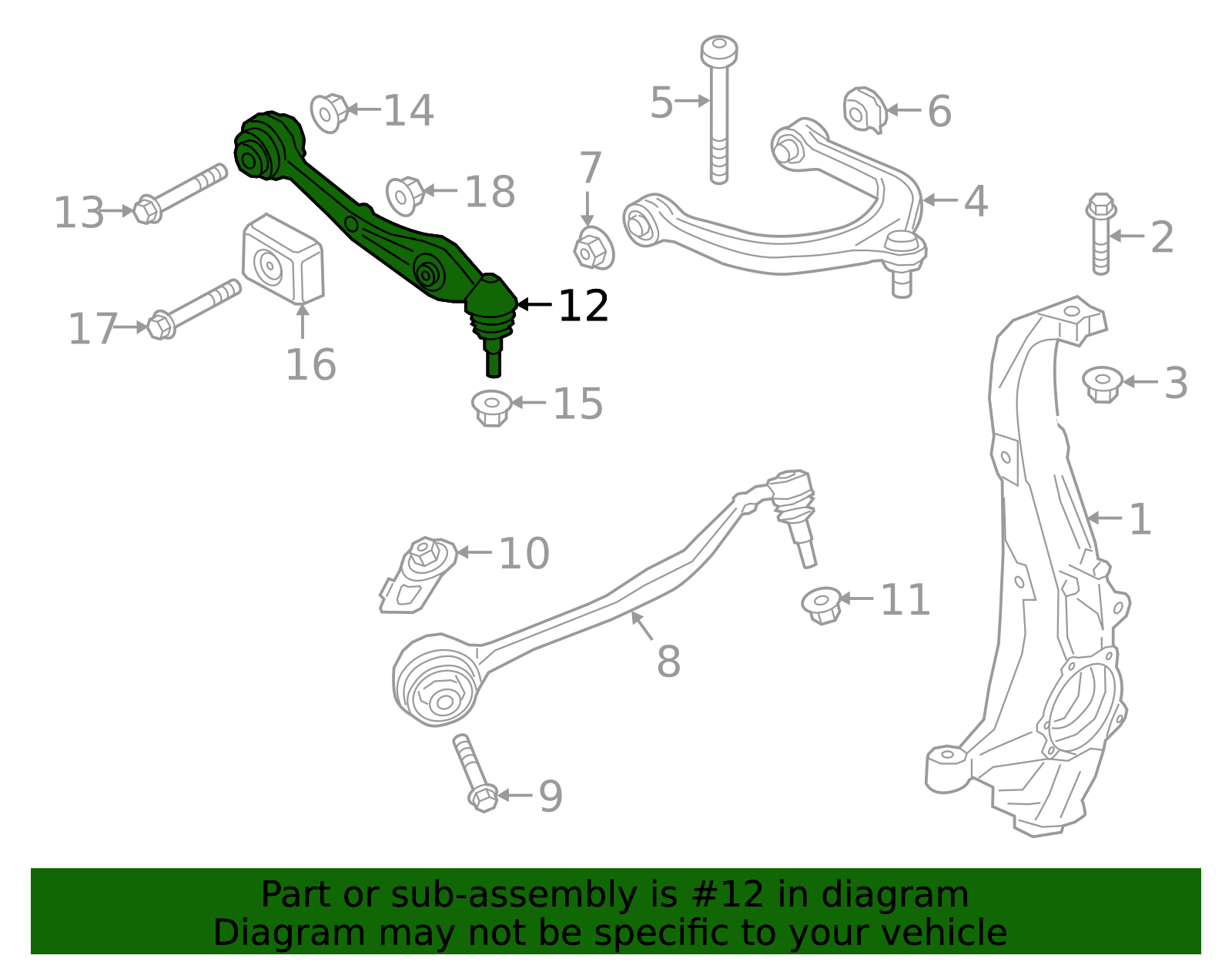 ルビ Genuine BMW Ft Lower Control Arm 31-10-8-866-774 | eBay