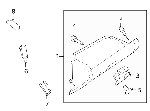 Glove Box for 2011 Mazda 6 #0