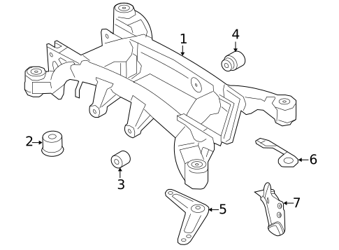Suspension Mounting for 2011 BMW X6 #0