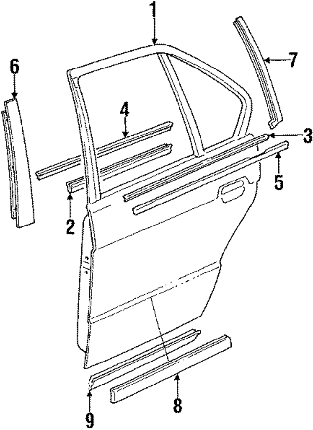41528185067 - Body: Door Shell for BMW Image