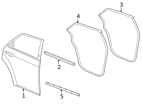 Door & Components for 2007 Dodge Magnum #1
