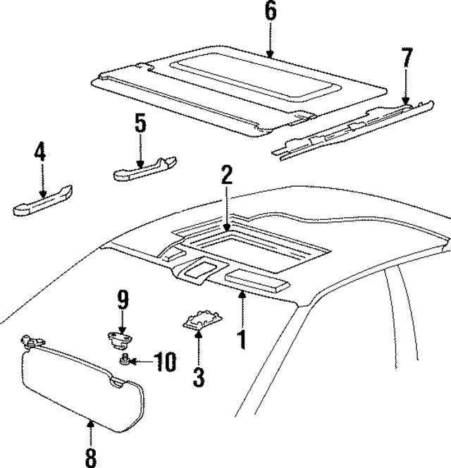 51168237116 - Body: Sun-visor for BMW Image