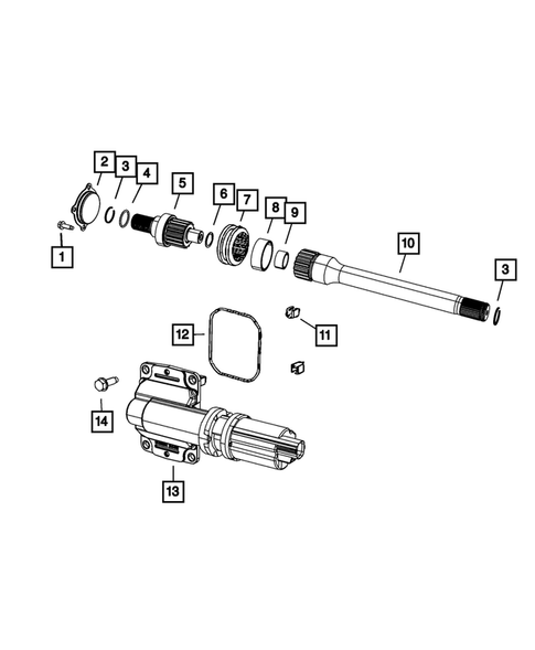 Front Axle Disconnect for 2009 Dodge Ram 1500 #0