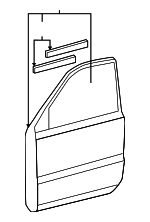 670020E020 - Body: Door Shell for Lexus: RX330, RX350, RX400h Image