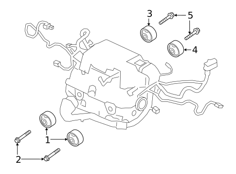 Engine Mounting for 2020 Jaguar I-Pace #1