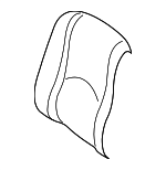 5L8Z7864417KAB - Body: Seat Back Cover for Ford: Escape Image