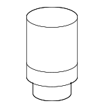 74827SP0000 - Body: Hood Stop Buffer for Honda: Accord, Civic Image