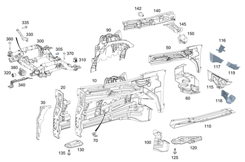 Wheelhouse, Front Subframe for 2024 Mercedes-Benz GLE350 #0