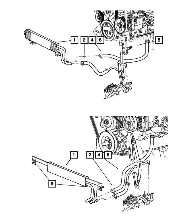 52113125AF - Steering: Power Steering Return Hose for Mopar Image image