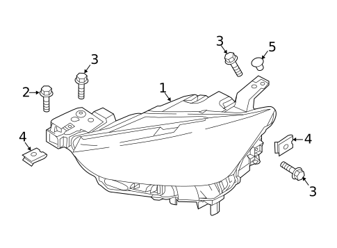 Headlamp Components for 2021 Mazda CX-3 #0