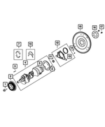 2011-2024 Mopar Crankshaft Damper 5038473AA | Mopar Online Parts