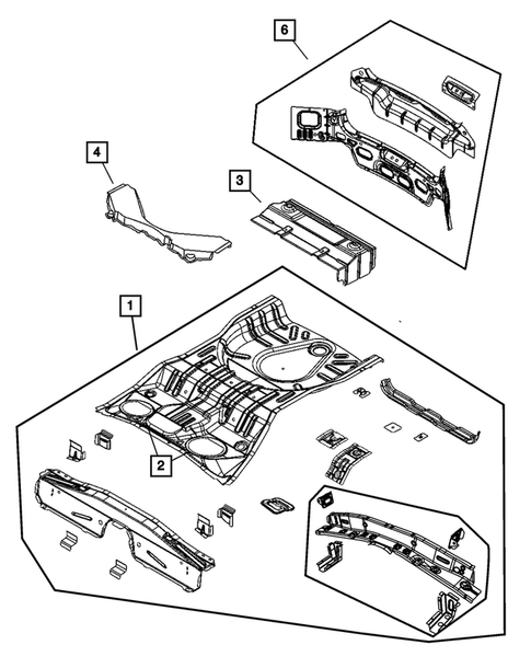 Floor Pans for 2012 Dodge Caliber #1