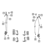1DS78LTUAA - Restraints: Adjustable Turning Loop Cover for Mopar Image image