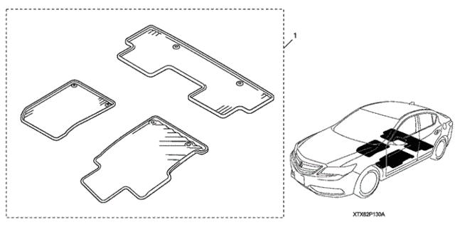 All Season Floor Mats for 2013 Acura ILX #0