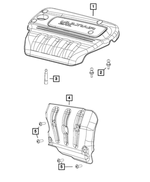 68298922AA - : Engine Cover for Mopar Image