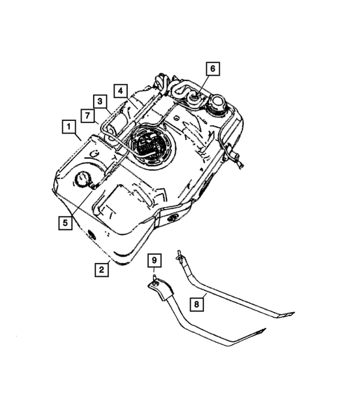 Fuel Tank for 2008 Chrysler PT Cruiser #0