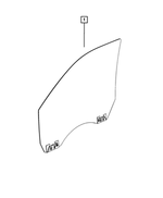 68361318AC - Glass: Front Door Glass, Right for Mopar Image