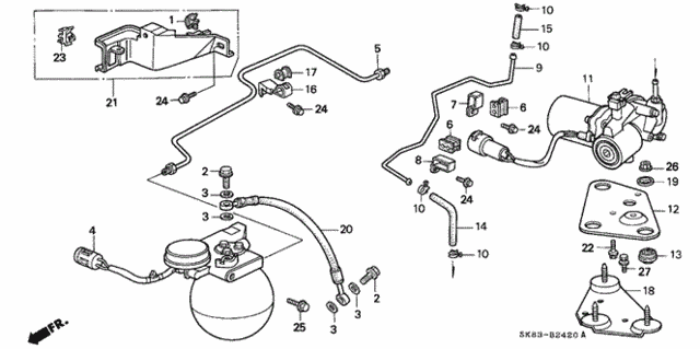 Accumulator (A.L.B.) for 1993 Acura Integra #0