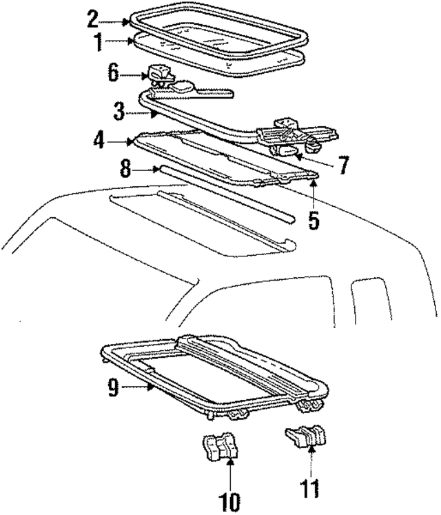 MB507713 - Body: Weatherstrip for Mopar Image