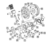 5086003AA - Engine 5.7L Eight Cylinder [EZB]: Connecting Rod Bearing Package for Mopar Image