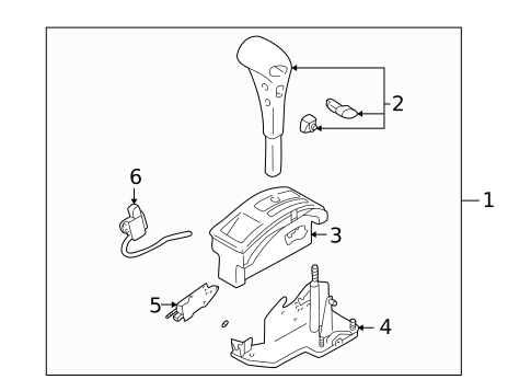 Shifter Housing for 2001 INFINITI QX4 #0