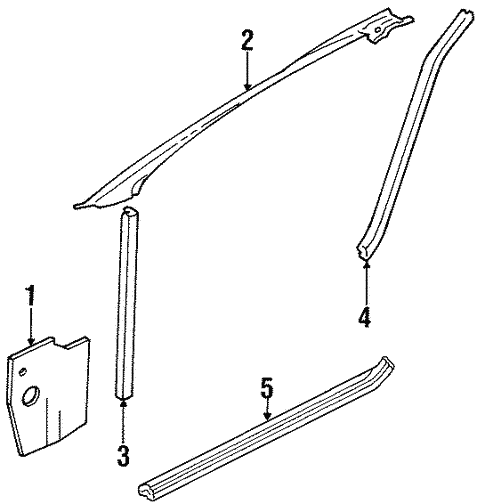 スルーライン Interior Trim - Pillars for 1991 Nissan 300ZX | Parts Nissan