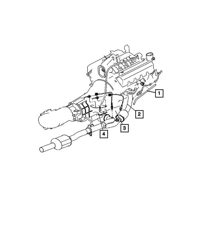 « 56041478AB – Electrical : Sonde D`oxygène Support pour Mopar Image »