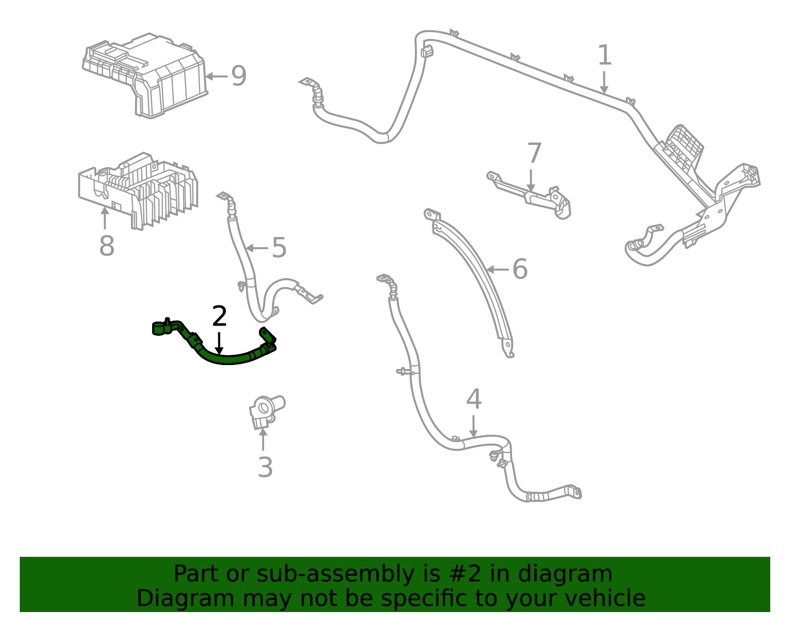 2020-2023 GM Battery Negative Cable 84772925 GM | GMPartsDirect.com