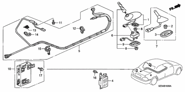 Antenna for 2004 Acura RL #0