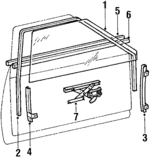 94157717 - Body: Glass for Chevrolet: Spectrum Image