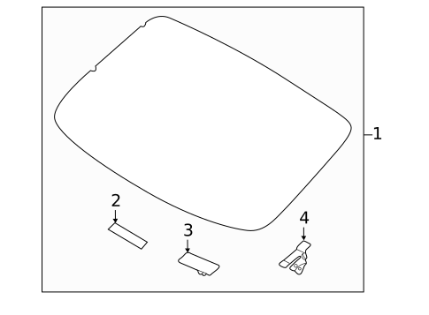 Glass & Hardware - Back for 2019 Kia Forte #0